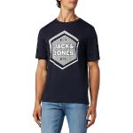 JACK & JONES Jjstein T-Shirt SS Crew Neck, Sky Captain, XL Homme