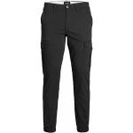 Pantalons cargo Jack & Jones noirs en coton W32 look fashion pour homme en promo 