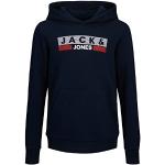 Sweats à capuche Jack & Jones Noos bleu marine Taille 10 ans look fashion pour garçon en promo de la boutique en ligne Amazon.fr 