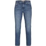 Jeans slim Jack & Jones bleues foncé délavés W24 look fashion 