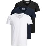 T-shirts Jack & Jones à manches courtes à manches courtes à col en V en lot de 3 Taille L look fashion pour homme 