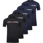 T-shirts Jack & Jones à logo à manches courtes à manches courtes en lot de 5 Taille XXL look fashion pour homme 