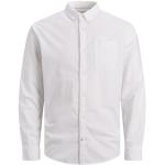 Chemises oxford Jack & Jones blanches en coton col kent Taille 3 XL look business pour homme 