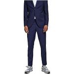 Pantalons de costume Jack & Jones Noos bleus en viscose Taille XL look médiéval pour homme en promo 