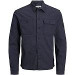 T-shirts Jack & Jones bleu marine en coton à manches courtes stretch à manches longues Taille 5 XL plus size classiques pour homme 