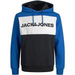 Polaires Jack & Jones bleus à logo en polaire à capuche Taille 3 XL classiques pour homme 