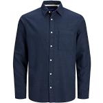 Chemises Jack & Jones bleu marine à manches courtes à manches courtes Taille S look fashion pour homme en promo 