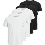 T-shirts Jack & Jones blancs en coton à manches courtes bio à manches courtes à col rond en lot de 5 Taille 3 XL look fashion pour homme 