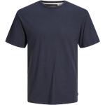 T-shirts unis de printemps Jack & Jones bleus à manches courtes à col rond Taille XL look casual pour homme 