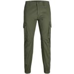 Pantalons cargo Jack & Jones Green verts Taille XS W33 L34 look casual pour homme 