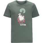 T-shirts Jack Wolfskin vert olive en coton à motif loups look fashion pour garçon de la boutique en ligne Idealo.fr 