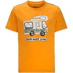T-shirts Jack Wolfskin orange en coton à motif loups look fashion pour garçon de la boutique en ligne Idealo.fr 
