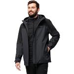 Vestes de randonnée Jack Wolfskin noires en hardshell imperméables coupe-vents respirantes Taille XL look fashion pour homme 