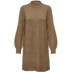 JACQUELINE DE YONG Robe en tricot pour femme Col haut, Toasted Coconut, M