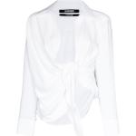 Chemises Jacquemus blanches en viscose à manches longues à manches longues classiques pour femme 