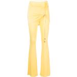 Pantalons taille haute Jacquemus jaune canari à pompons stretch Taille XS W38 L36 pour femme 