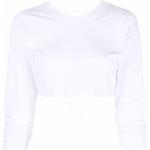 T-shirts Jacquemus blancs en jersey à manches longues à col rond pour femme 