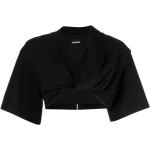 T-shirts col V Jacquemus noirs en jersey à col en V Taille L pour femme 