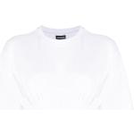 T-shirts col rond Jacquemus blancs en jersey à manches courtes à col rond pour femme 