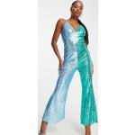 Robes évasées bleues à sequins Taille XXS pour femme en promo 