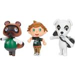 Jakks Pacific Animal Crossing 3 Figurines Jeunesse Unisexe, Multicolor, Petit