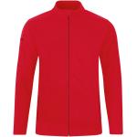Vestes de survêtement Jako rouges en polyester respirantes à manches longues à col montant Taille XXL look casual pour femme 