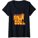 James Brown Raw Soul Poing T-Shirt avec Col en V