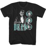 James Dean Teal Moods Men's T T-Shirts à Manches Courtes Legendary Hollywood Actor Style Look(X-Large)