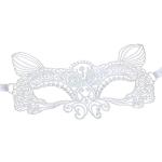 Masques de déguisement de bal de promo blancs à motif papillons Tailles uniques look sexy pour femme 