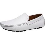 Chaussures casual blanches en cuir synthétique Pointure 41 look casual pour homme 