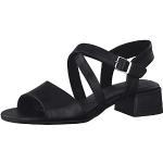 Sandales à talons Jana noires Pointure 37 avec un talon entre 3 et 5cm look fashion pour femme 