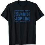 T-shirts noirs Janis Joplin Taille S classiques pour homme 