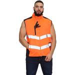 Gilets de sécurité Janisramone orange fluo en polaire Taille M look fashion pour homme 