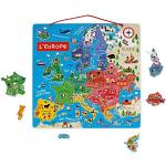 Puzzles éducatifs Janod en bois à motif Europe de 9 à 12 ans en promo 