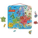 Puzzles géographie Janod en bois à motif Europe de 9 à 12 ans 
