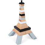 Jeux de construction en bois Janod en hêtre Tour Eiffel de 3 à 5 ans en promo 