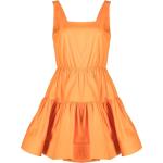 Jason Wu robe courte volantée à encolure carrée - Orange