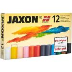 Honsell 47412 - Pastels à l'huile Jaxon, set de 12 dans un étui en carton, couleurs brillantes et résistantes à la lumière, idéal pour les artistes, les peintres amateurs, les enfants