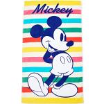 Serviettes de bain à rayures Mickey Mouse Club Mickey Mouse pour enfant 