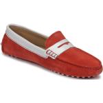 Chaussures casual JB Martin rouges en cuir Pointure 36 look casual pour femme en promo 
