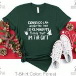 T-shirts humour pour fêtes de Noël rouges en coton à manches courtes à col rond pour homme 