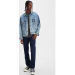 Jeans droits Levi's 501 bleu indigo en toile look vintage pour homme 