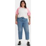 Jeans droits Levi's 501 bleu indigo en toile Taille XL plus size pour femme 