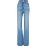 Jeans droits de créateur HUGO BOSS BOSS bleus en polyester bio éco-responsable stretch Taille L look casual pour femme 