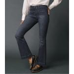Jeans évasés gris en coton à clous stretch Tailles uniques pour femme 
