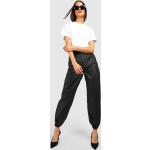 Jeans taille haute Boohoo noirs en cuir synthétique Taille S look fashion pour femme en promo 