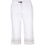 Corsaires en jean Bonprix blancs look fashion pour femme 
