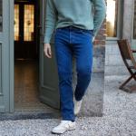 Jeans droits Blancheporte bleus en coton Taille 3 XL plus size pour homme en promo 
