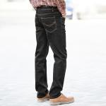 Jeans droits Blancheporte noirs en coton Taille 3 XL plus size pour homme en promo 