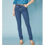 Jeans droits Blancheporte bleus en coton stretch Taille M look fashion pour femme en promo 